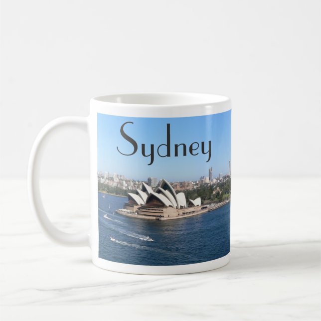 Caneca De Café Sydney, Austrália, Opera House, Harbour, Skyline (Esquerda)