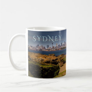 Caneca De Café Sydney Austrália Skyline, de Bradleys Head