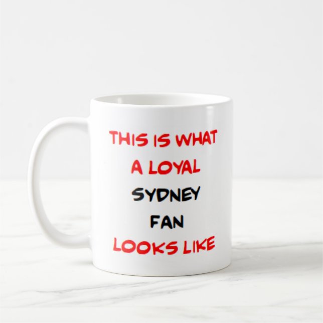 Caneca De Café sydney fan, loyal (Esquerda)