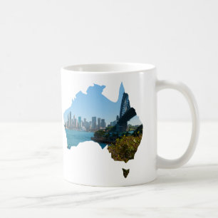 Caneca De Café Sydney Harbor Bridge & Opera House Personalizado S