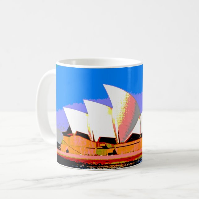 Caneca De Café Sydney Opera House (Frente Esquerda)