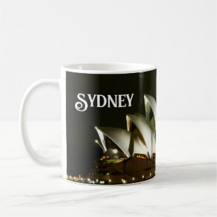 Caneca De Café Sydney Opera House à noite, Sydney, Austrália