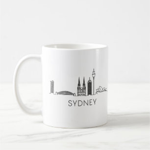 Caneca De Café Sydney Skyline Silhouette Coffee Mug