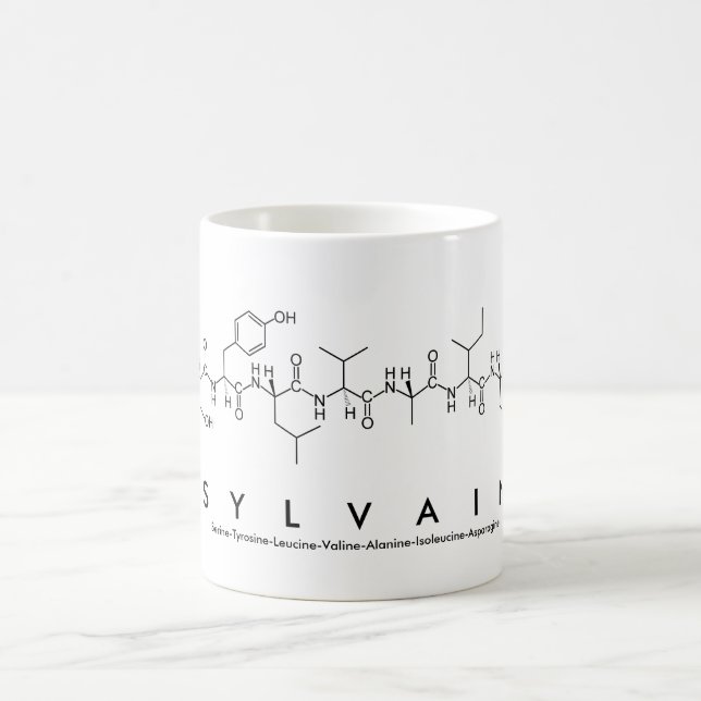 Caneca De Café Sylvain peptide name mug (Centro)