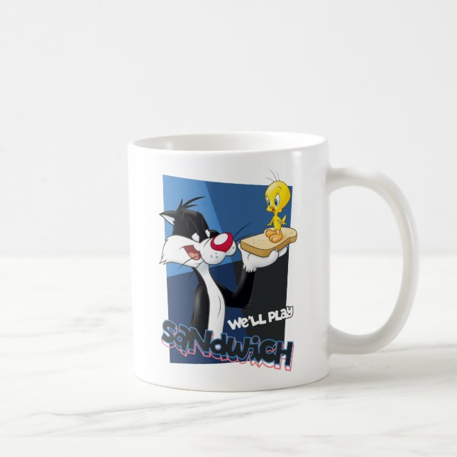 Caneca De Café SYLVESTER™ & TWEETY™ "Nós vamos jogar sanduíche" (Direita)