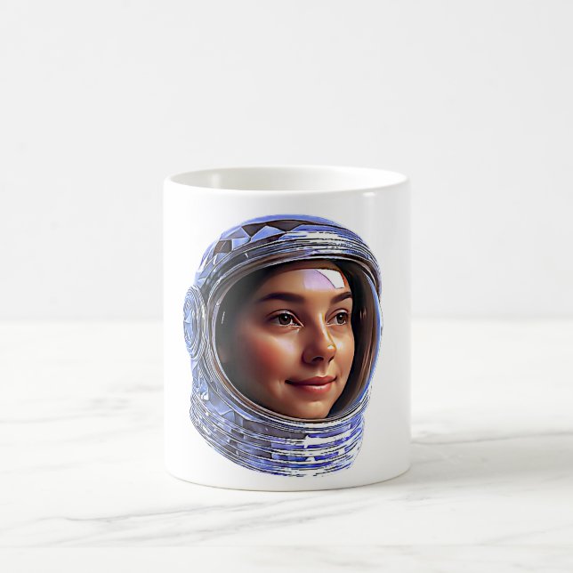 Caneca De Café Sympa la fille astronaute (Centro)