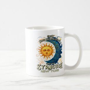 Caneca De Café Syracuse New York 2024 Total Eclipse Solar Celesti