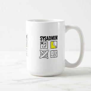 Caneca De Café Sysadmin - Administrador do sistema