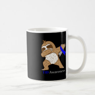 Caneca De Café T1D Diabetes Sensibilização Fita Dabbing Sloth War