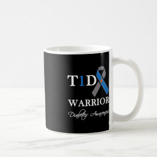 Caneca De Café T1D Guerreiro Tipo 1 Sensibilização para a Diabete