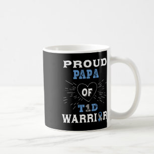 Caneca De Café T1d Orgulho Papa Diabetes Sensibilização Tipo 1 In