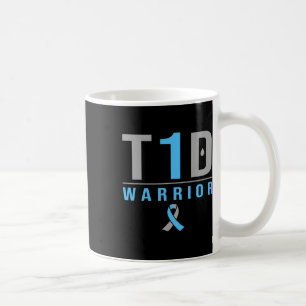 Caneca De Café T1d Warrior Blue Cinza Faixa de Opções do Tipo 1 c