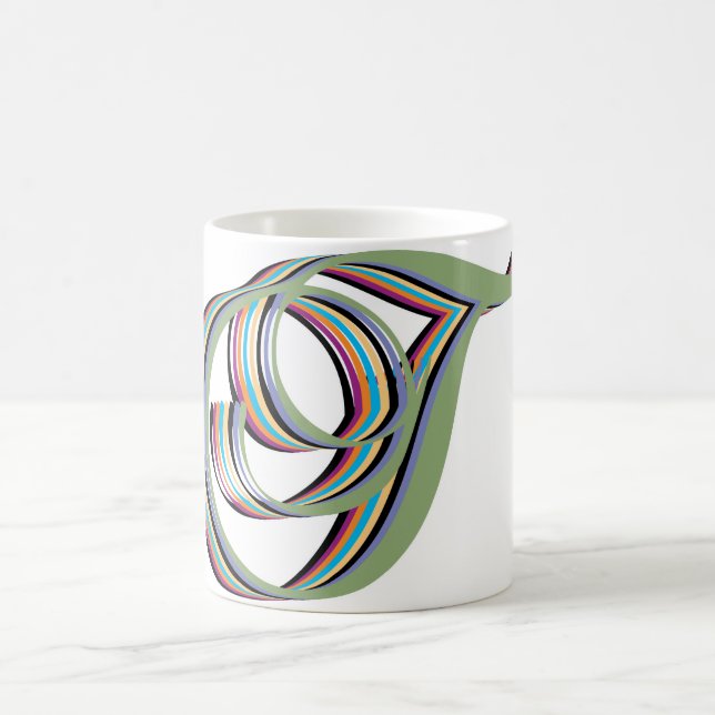 Caneca De Café T cursivo (Centro)