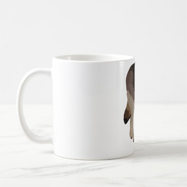Caneca De Café T é para Timber Wolf (Esquerda)