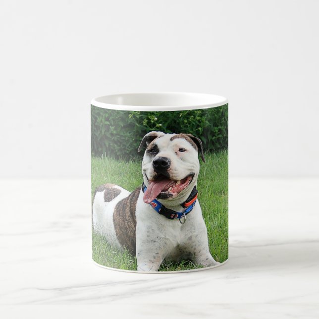 Caneca De Café T-Osso do pitbull (Centro)