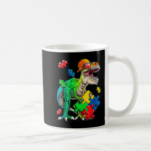 Caneca De Café T Rex Dinossaur Autismo Autismo Quebra-cabeça Piec