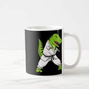 Caneca De Café T-rex Dinossauro Karatê Kickboxing Artes Marciais 
