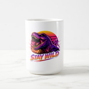 Caneca De Café T-Rex Fique Selvagem