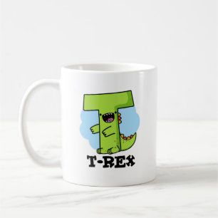 Caneca De Café T-Rex Funny Alphabet Dinossaur Pun