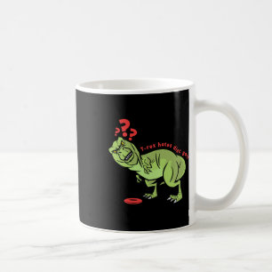 Caneca De Café T Rex Infantil Engraçado de Golfe de Disco 