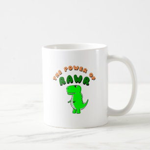 Caneca De Café T-Rex O Poder Da RAWR