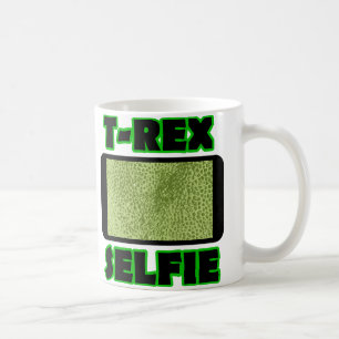 Caneca De Café T-Rex Selfie Braços Curtos Engraçados Dinossauro M