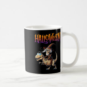 Caneca De Café T-rex Skeleton Ride Halloween