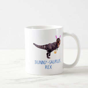 Caneca De Café T Rex Tyrannosaurus Coelho de Páscoa de Dinossauro