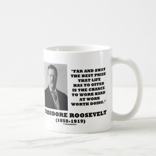 Caneca De Café T. Roosevelt Prêmio de Oportunidade Trabalho Duro