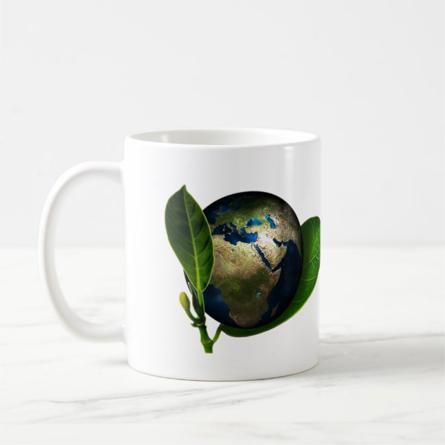 Caneca De Café T-Shirt Ambiente Ecológico (Esquerda)