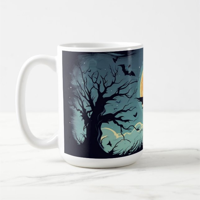 Caneca De Café t-shirt do Halloween (Esquerda)
