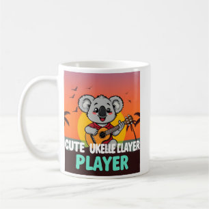 Caneca De Café T-Shirt do Jogador de Ukulele Bonito Koala