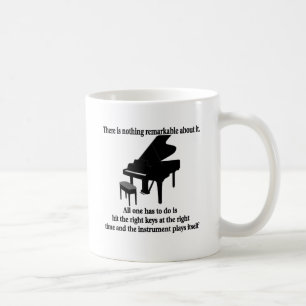 Caneca De Café T-shirt e presentes do músico do pianista