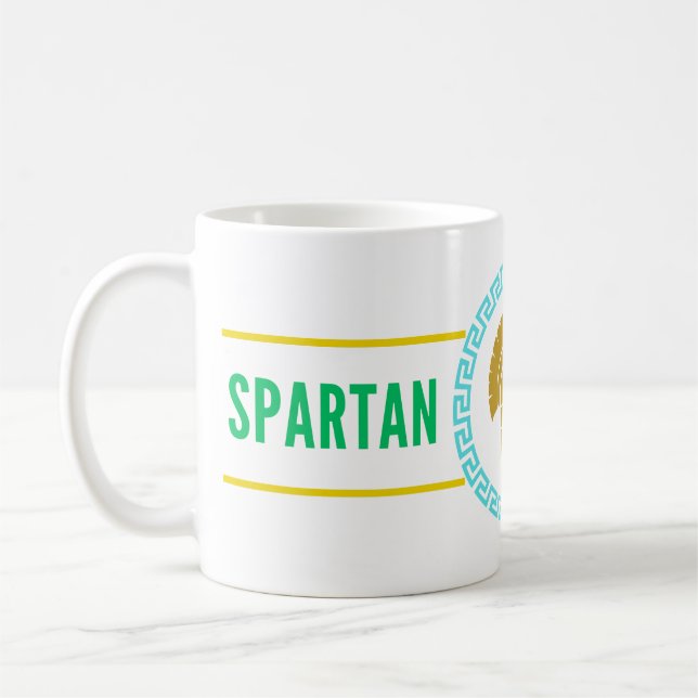 Caneca De Café T-Shirt forte de espartano (Esquerda)