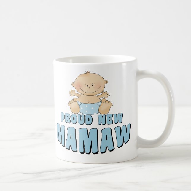 Caneca De Café T-shirt NOVO ORGULHOSO de Mamaw (Direita)