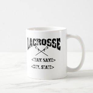 Caneca De Café T-shirt personalizados do Lacrosse do estado