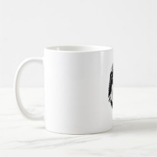 Caneca De Café T-Shirt Preto e Branco da Cabeça de Falcão Peregri