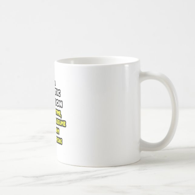 Caneca De Café T-Shirts e presentes de cirurgiões plásticos engra (Direita)
