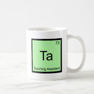 Caneca De Café Ta - Símbolo T do elemento da química do