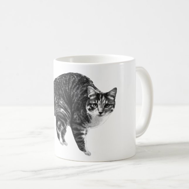 Caneca De Café Tabby Glow by Winter Window (Frente Esquerda)