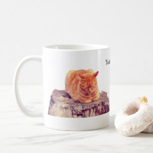 Caneca De Café Tabby Laranja Cinto Personalizado