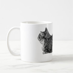 Caneca De Café Tabby Loaf, Textura Suave