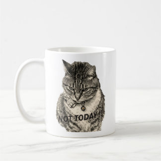 Caneca De Café Tabby 'Tude "NÃO HOJE!"