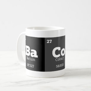 Caneca De Café Tabela Periódica Comida Química Elementos