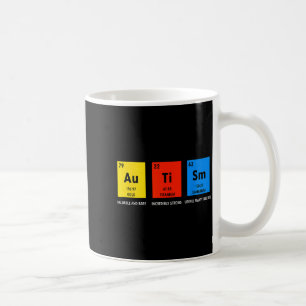 Caneca De Café Tabela periódica de conscientização do autismo asd