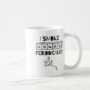 Caneca De Café Tabela Periódica do Dia do Maconheiro Engraçado Ci