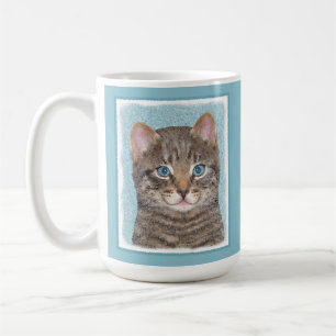 Caneca De Café Tabelas de cinzas por Pintura de Gato - Arte de Ga