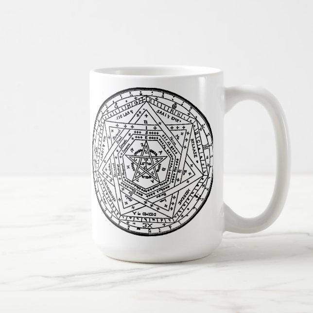 Caneca De Café Tabuleta de John Dee (Direita)