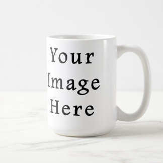 Caneca De Café Taça Branca Clássica de 15 Ounce - Vazio Personali