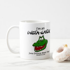 Caneca De Café Taça branca de café com logotipo da equipe de rua